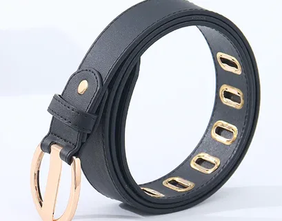 Leather & Premium Quality Belt with Round Buckle